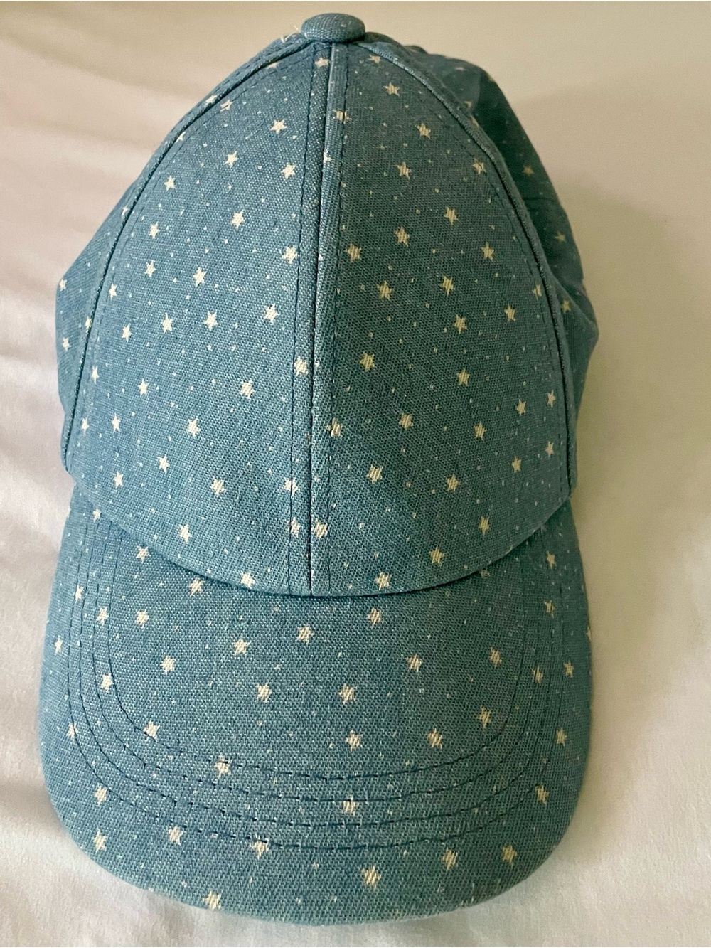 Chaps Light Blue w/White Stars Strap Back Cap One size